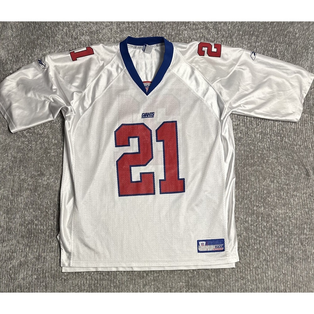 Reebok NFL Jersey NEW YORK Giants Tiki Barber White Jersey Size 2XL